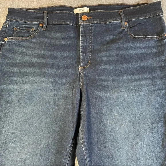 LOFT Women’s Skinny Jeans in Dark Blue Wash Sz 22 - Picture 2 of 13